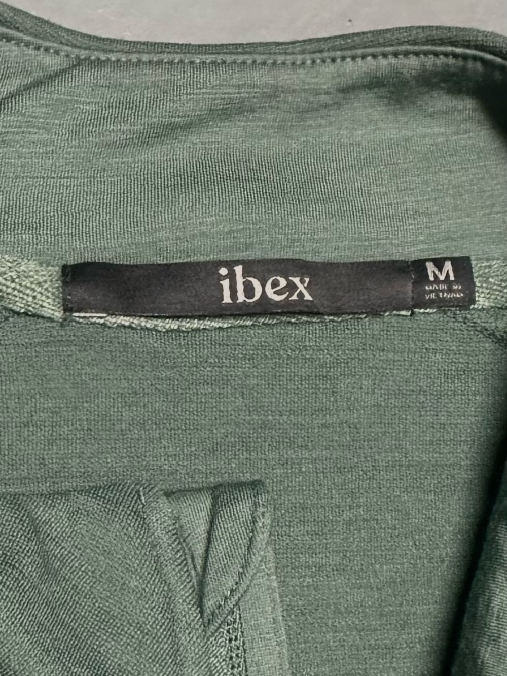 Ibex Merino Wool Shak Lite Full Zip Knit Layer Sweater Jacket Pockets Teal Green - Picture 4 of 13